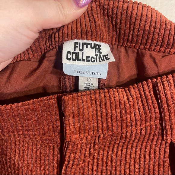 Vintage Corduroy Blazer and Short Suit in Rust Future Collective NWOT - Picture 5 of 7